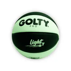 GOLTY - BALÓN DE BALONCESTO PRO LIGHT NEGRO-VERDE No7