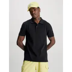 CALVIN KLEIN - Polo Negro Con Insignia