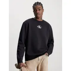 CALVIN KLEIN - Saco Con Monograma Hombre Negro