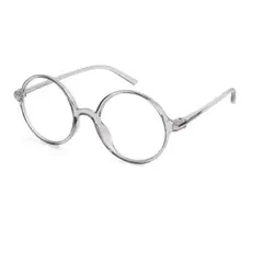 GENERICO - Montura Marco Gafas Redondas Lente Formulado Livianas Unisex Gris Traslucido