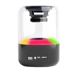 GENERICO - Parlante Bluetooth Led De Mesa Radio Fm Sd Card.