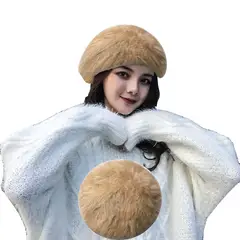 VELBROS - Boina Francesa Mujer Cachucha Gorra Gorro Dama Pava Visera - Caqui