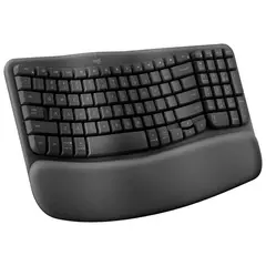 LOGITECH - Teclado Ergonómico Inalámbrico Wave Keys Negro