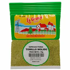 LA GRANJA PAISA - Tomillo Molido 15g