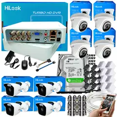 HILOOK - KIT CCTV HIKVISION DVR 8CH 1080P + 8 CÁMARAS DE SEGURIDAD 2MP + DISCO 1TB