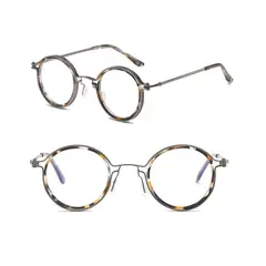 GENERICO - Montura Marco Gafas Redondas Óptica Protección De Luz Tortoiseshell