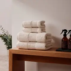 DISTRIHOGAR - Toalla de Manos Hydra 630 gr Beige 50 x 70