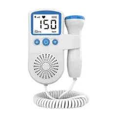 MILOPTS - Doppler Fetal Ultrasonido Monitor De Latidos Prenatal Azul