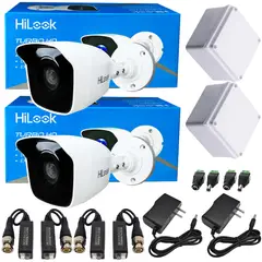 HILOOK - KIT CÁMARAS DE SEGURIDAD 2 BALAS HIKVISION 1080P + ACCESORIOS PARA DVR