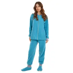 SANTANA - Pijama Mujer Térmica Turquesa