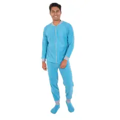 SANTANA - Pijama Hombre Térmica Turquesa