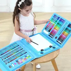GENERICO - Kit Escolar Para Niños - Colores Crayones Marcadores