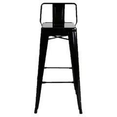 GENERICO - SILLA BAR BUTACO TOLIX METALICO BRILLANTE NEGRO