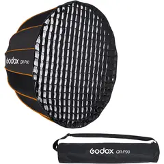 GODOX - QR-P90 Softbox Parabólico de Armado Rápido con Grid