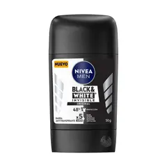 NIVEA - Desodorante Antimanchas Men Black & White Invisible Power en Barra 50 g