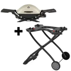 WEBER - ASADOR Q2200 TITANIUM CARRITO GAS PROPANO