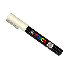 POSCA - Marcador Pc-1m Punta Extra Fina Color Blanco
