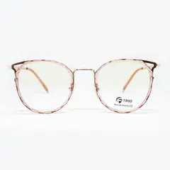 AT NIGHT SUNGLASSES - Marco óptico de lujo At night redondo Rosado light Unisex