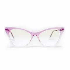 AT NIGHT SUNGLASSES - Marco óptico de lujo At night cat eye pink metalico Unisex