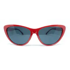 AT NIGHT SUNGLASSES - Gafas de sol At Night semi redondas unisex Rojo