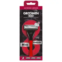 GROOMEN - Maquina De Afeitar 500 + 3 Repuestos