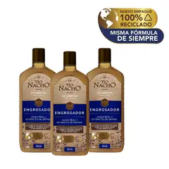TIO NACHO - Shampoo Capilar Engrosador 415 ML X3 Unidades