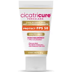CICATRICURE - Crema Antiedad Protector FPS 50 Porcelana 40g
