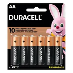 DURACELL - Pilas Alcalinas Aa Paquete De 6 Unidades