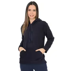 SANTANA - Hoodie Térmico Mujer Quebec Azul Oscuro