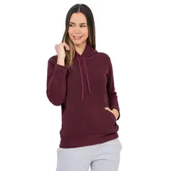 SANTANA - Hoodie Térmico Mujer Quebec Vinotinto