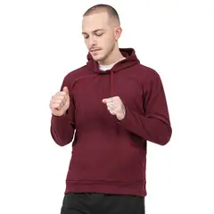 SANTANA - Hoodie Térmico Hombre Vancouver Vinotinto