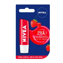 NIVEA - Bálsamo labial Fruity Shine Caring Lip fresa 4,8g