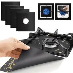 GENERICO - Forro Cubierta Protectora Para Estufa Reutilizable Set X4