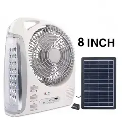 ONE PIXEL - Ventilador Solar 6 en 1 Recargable 110v