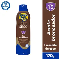BANANA BOAT - Bronceador en Aceite Seco FPS 15 170g