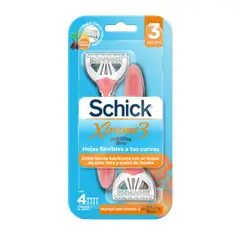 SCHICK - Xtreme3 Mujer Hawaiian Tropic Maquina de Afeitar