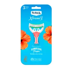 SCHICK - Maquina de Afeitar Xtreme 3 Hawaiian Tropic x2und