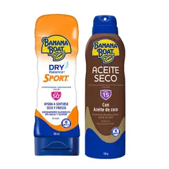 BANANA BOAT - Protector Solar Dry Balance + Bronceador fps 15