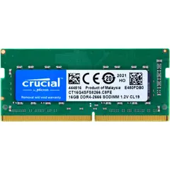 CRUCIAL - Memoria Ram DDR4 16gb-3200Mhz Portatil