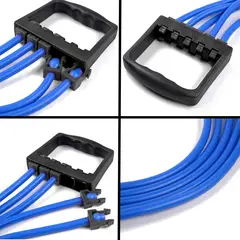 GENERICO - Expansor Pecho Resistencia Ajustable Bandas Elastica Terapia