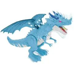 MARKET TOYS - Dragón Con Luces Sonido Vapor Movimiento