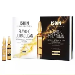 ISDIN - Flavo-C Ultraglican Dia y Flavo-C Melatonin Noche Ampollas