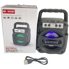 GENERICO - Parlante bocina bluetooth ms radio colores usb microsd
