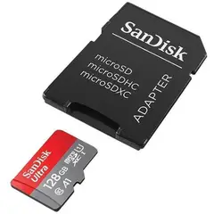 SANDISK - Tarjeta de memoria 128g- ultraa + adaptador sd128gb