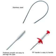 GENERICO - Sonda destapa cañerías de 147cm lavamanos baños tinas duchas