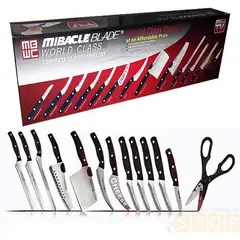 SKY - Set de cuchillos x 13 piezas miracle blade corte profesional