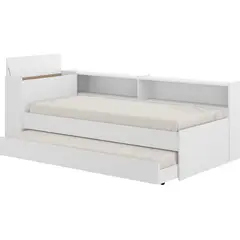 AKIVOY - Cama Tipo Nido Multimueble con Balda y Arco Color Blanco-