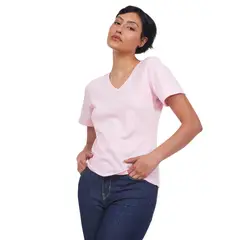 SANTANA - Camiseta Básica Mujer Isabella Rosado