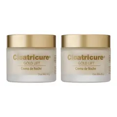 CICATRICURE - Crema Facial Antiarrugas Antiedad Gold Noche 50 G x 2 Unidades