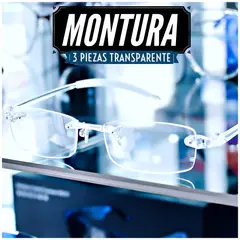 BUHO PARIS - Montura 3 Piezas Transparente - Unisex